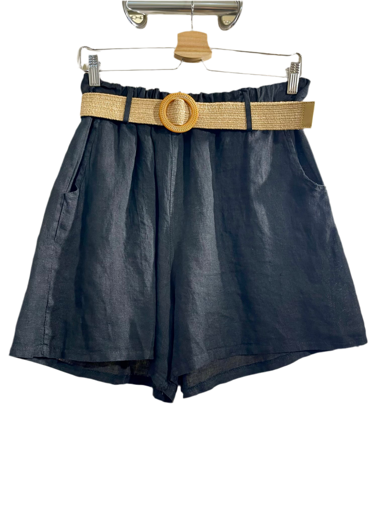 Shorts in fresco lino