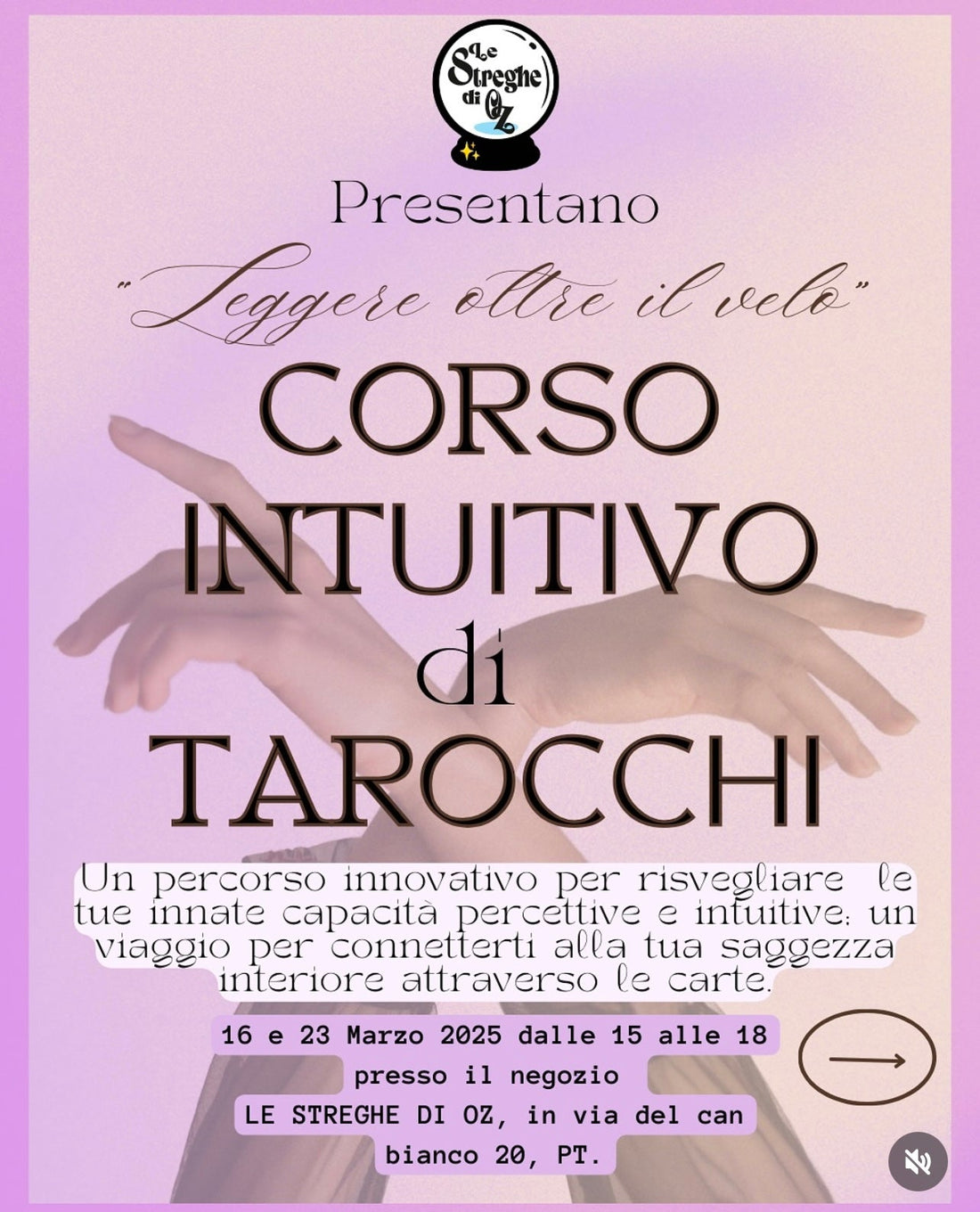 Corso intuitivo di tarocchi - Le Streghe Di Oz