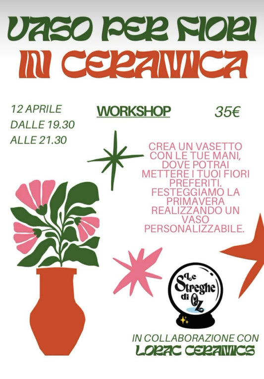 Vaso per fiori in ceramica - Le Streghe Di Oz