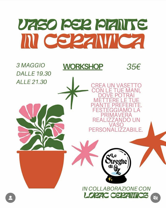New lab vaso per piante in ceramica - Le Streghe Di Oz