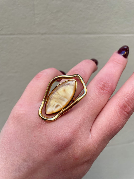 “Elemental” anello in acciaio