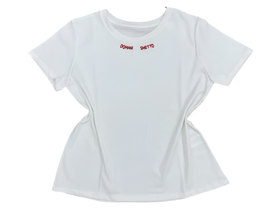 T-shirt “Domani smetto”