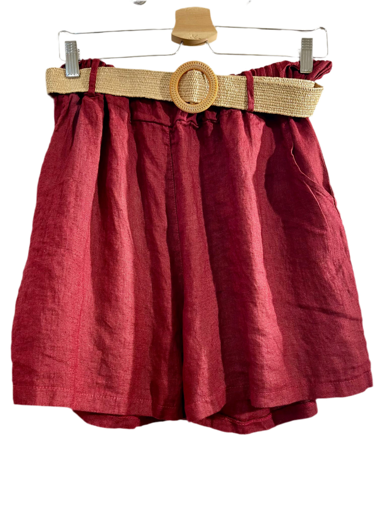 Shorts in fresco lino