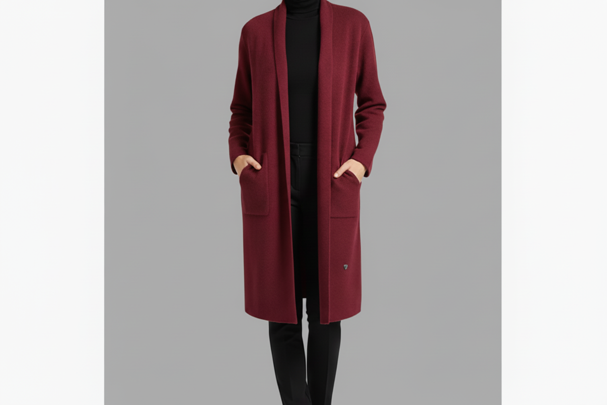 Cardigan “Soft hug” Bordeaux