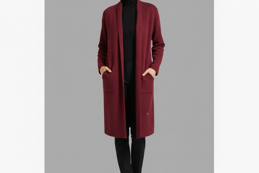 Cardigan “Soft hug” Bordeaux