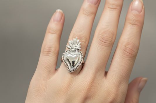 Anello Cuore sacro