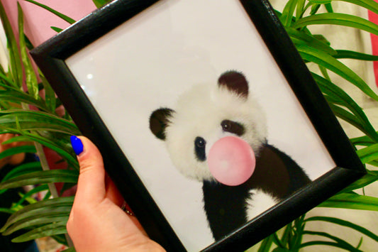 Bubble panda + frame