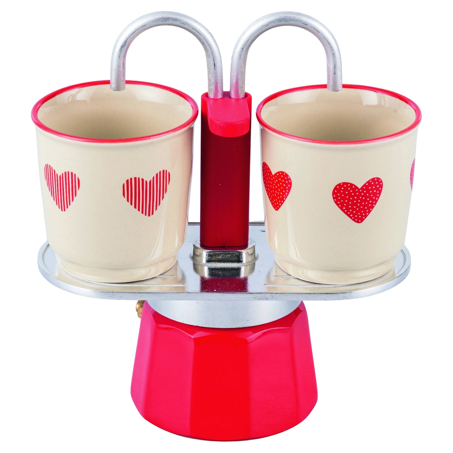 Set caffettiera Love con due tazzine