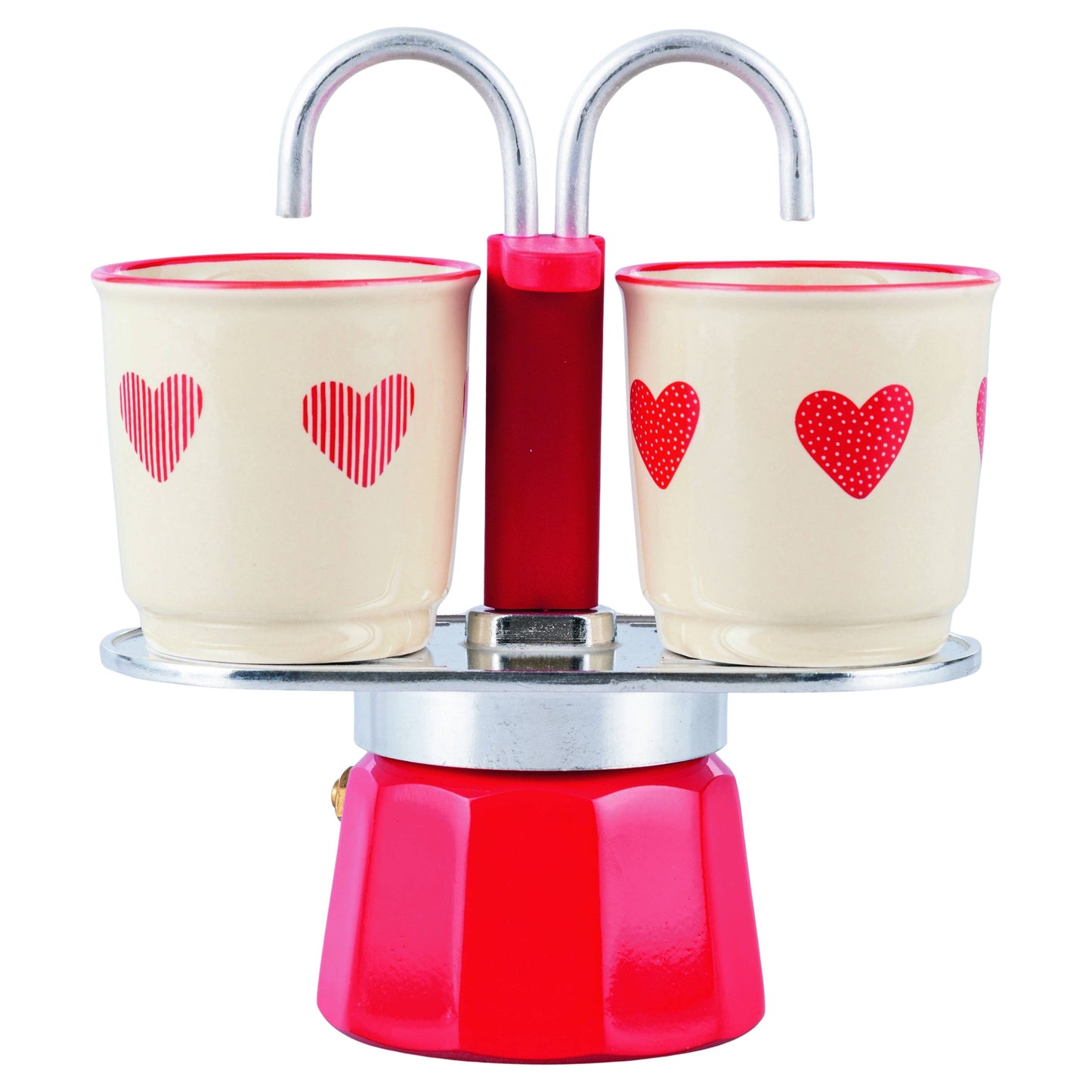 Set caffettiera Love con due tazzine